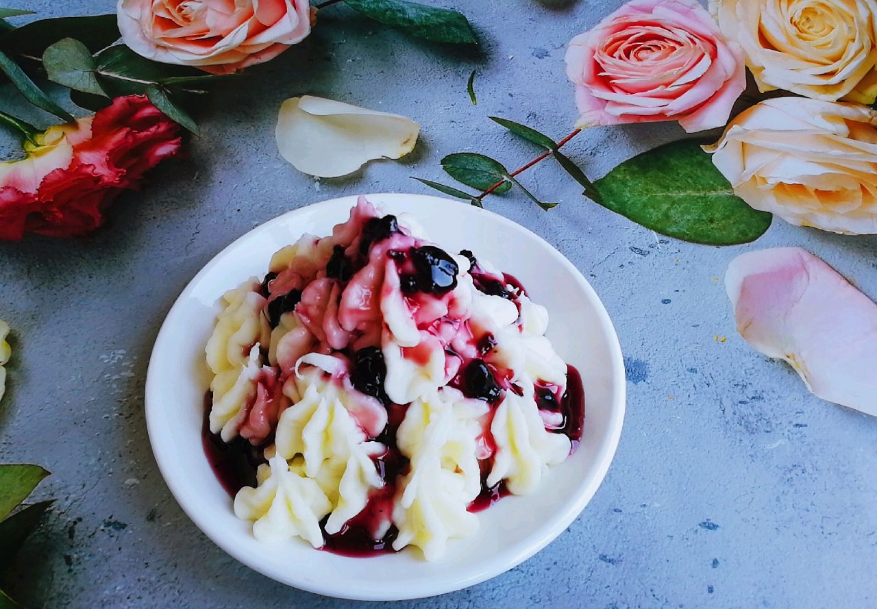 山药蓝莓泥怎么做_山药蓝莓泥的做法_豆果美食